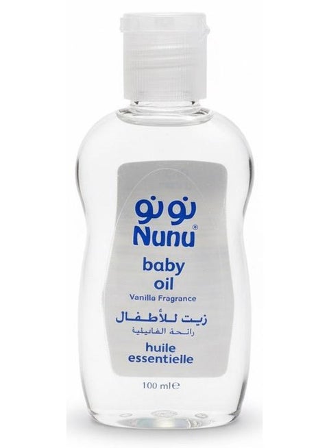 Nunu baby oil with vanilla fragrance - 100 ml
