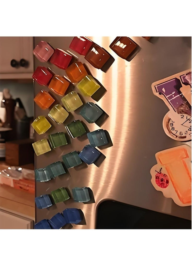 منزل الغابة 24 مغناطيس ثلاجة مزخرف ملون - مغناطيس ثلاجة ملون للمكتب والمطبخ والخزانة والزجاج والمشاريع الحرفية - Image 3