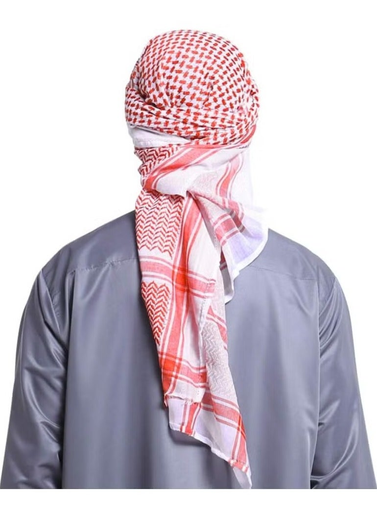 Generic Men’s Arab Shemagh Headscarf - Muslim Dubai Casual Headwear, Scarf, Neck Wrap, Turban Cap  - Image 3
