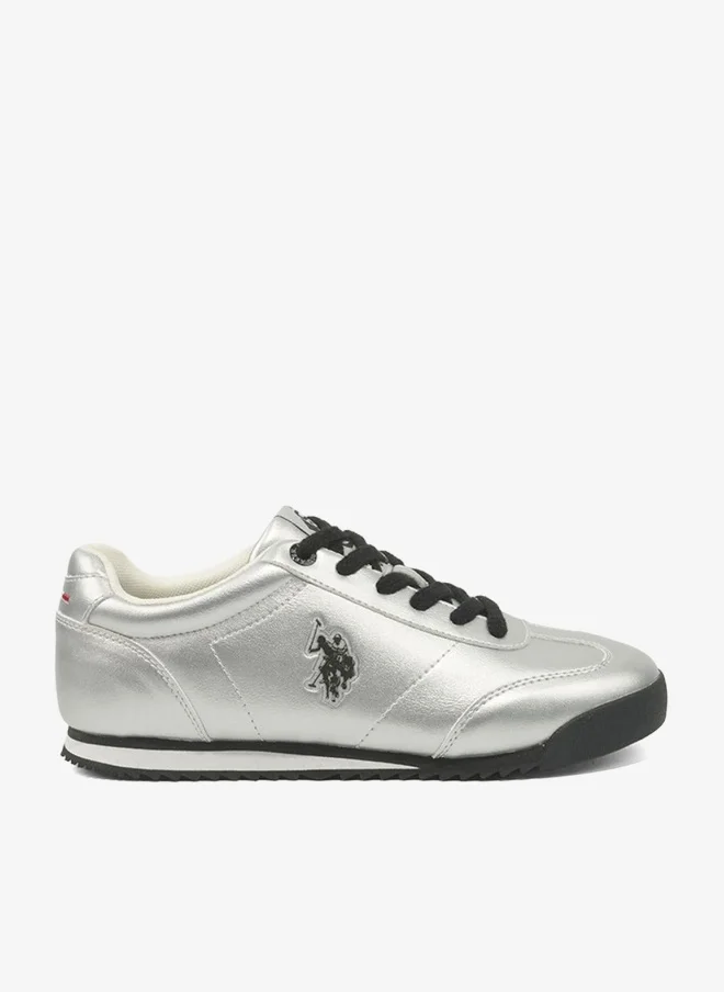 U.S. Polo Assn. U.S. Polo Assn. Camp Women's Comfortable Stylish Casual Everyday Shoes - Silver