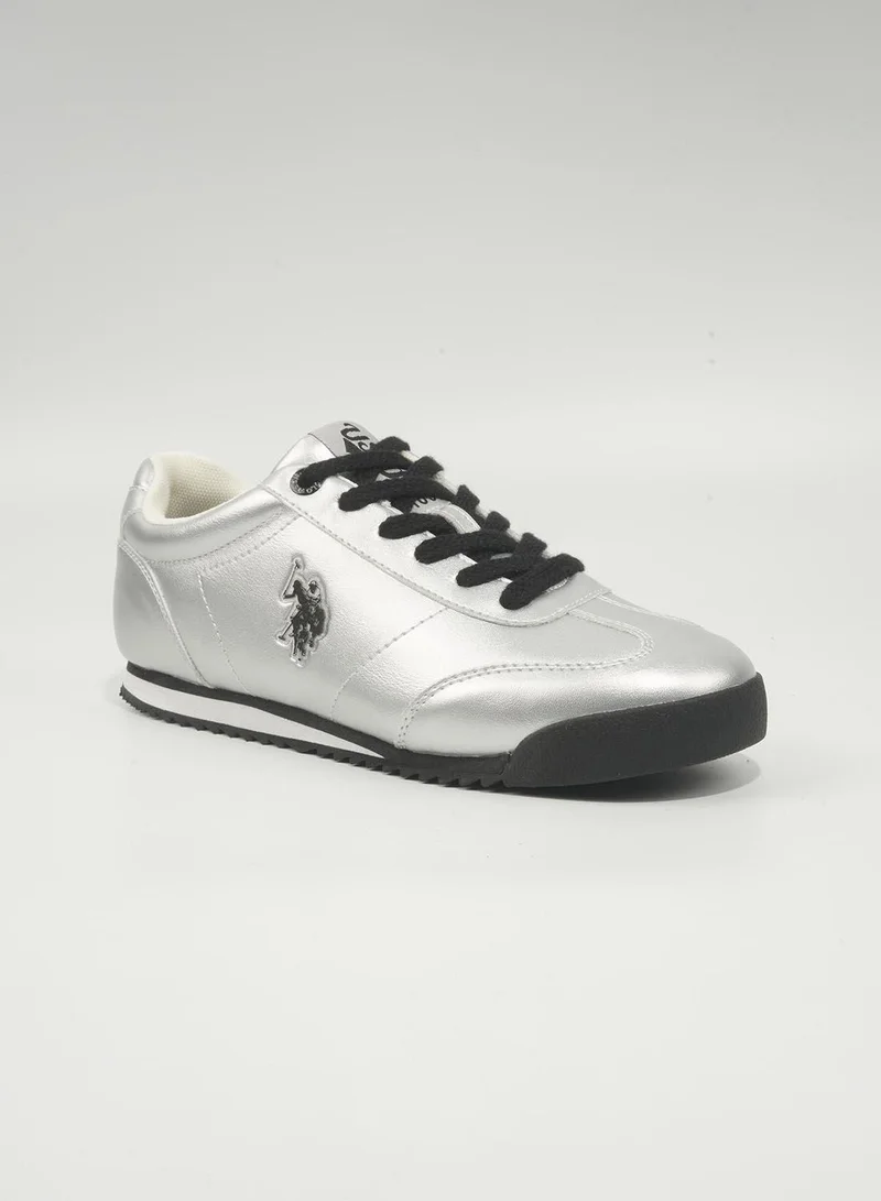 يو اس بولو اسن Camp Pu Women's Casual Shoes - Silver