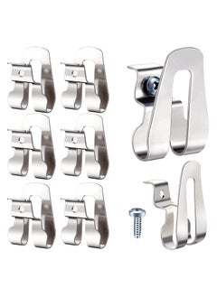 Y&D Replacement Belt Clip Hooks Stainless Steel Driver Drill Hook Tool with Screws Power Parts (8)  - Image 1