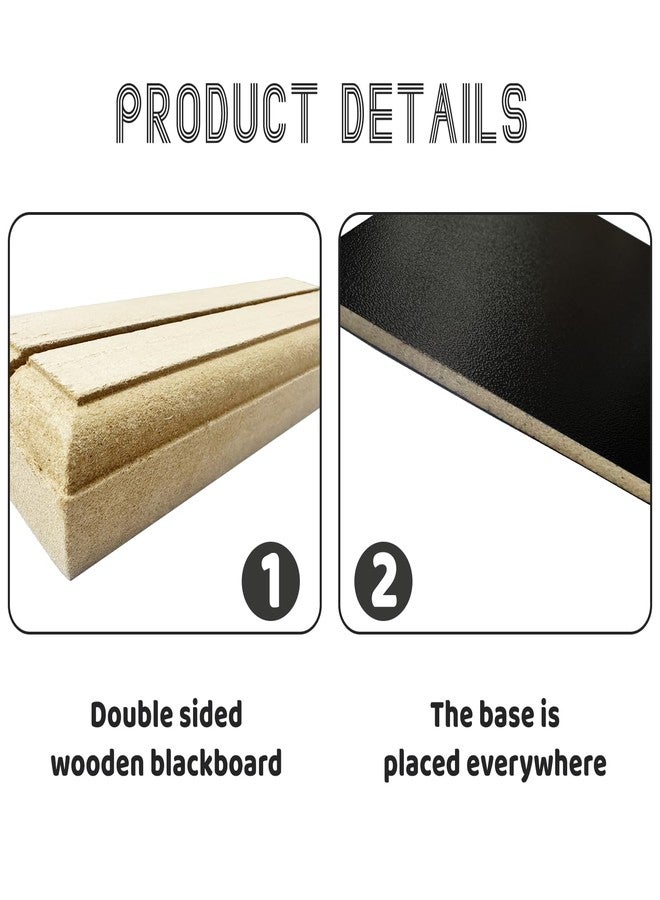 IVICOO Mini Chalkboard Signs,Small Chalkboard Signs with Stand,Desktop Chalk Board (1 Pack 8x6 in) - Image 3