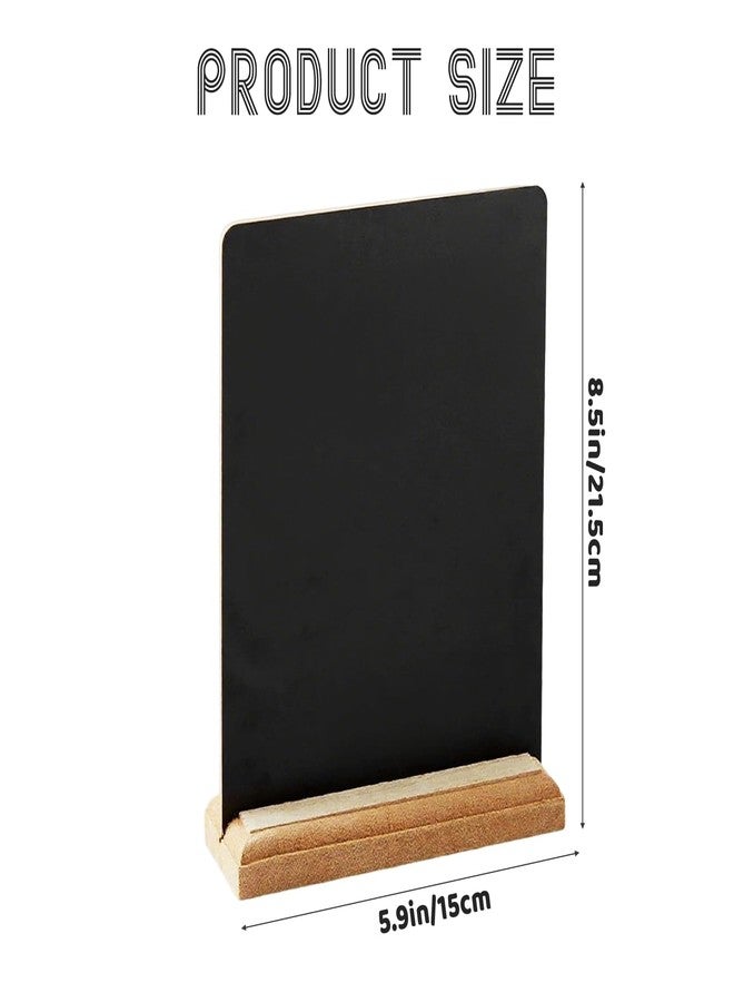 IVICOO Mini Chalkboard Signs,Small Chalkboard Signs with Stand,Desktop Chalk Board (1 Pack 8x6 in) - Image 2