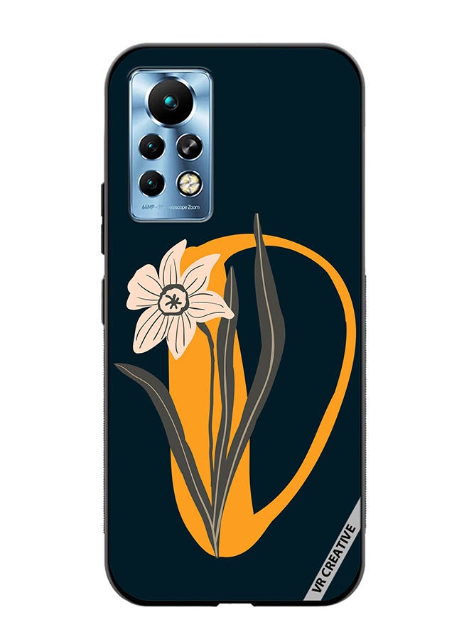 VR CREATIVE Protective Case Cover For Infinix Note 11 Pro Alphabet D Design Multicolour - Image 1