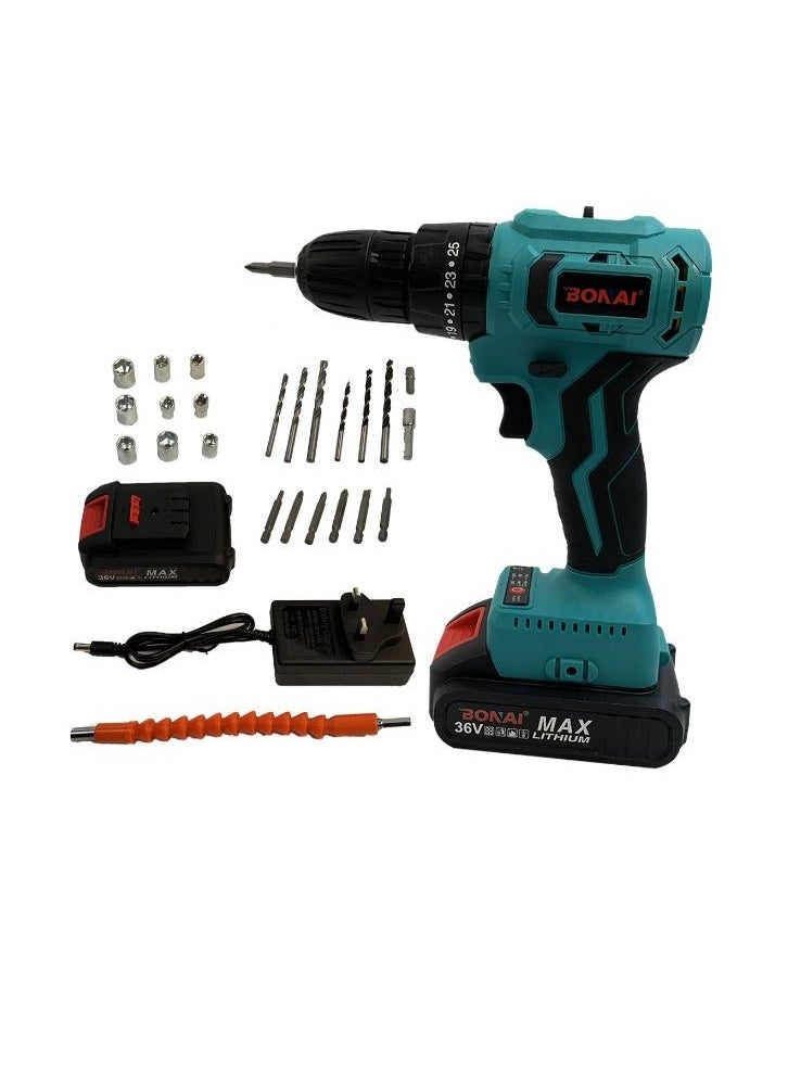 BONAI - 36V Electric Cordless Drill Used For Multipurpose Drilling - Image 1
