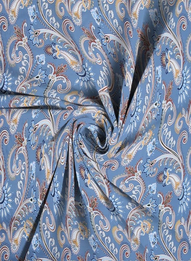 Blue Strip ملاءات سرير مفردة من القطن الناعم للغاية بنمط أزرق مخطط، 220 خيط، مزودة بمطاط، مع غطاء وسادة واحد | ملاءة سرير مفردة بمطاط محيطي (نمط أزرق مائي، مفرد - 36 × 72 بوصة) - Image 3