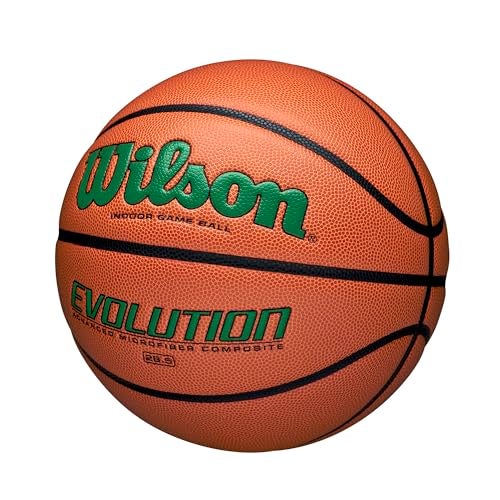 WILSON Evolution Indoor Game Basketball, Green, Size 6 - 28.5" - Image 2