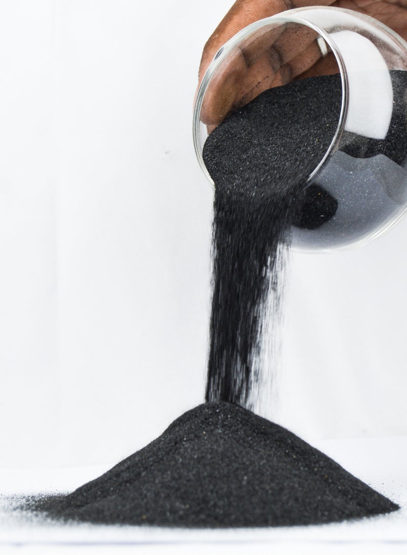 ڤسيل24 2 كجم من رمل الأحواض المائية الأسود الفاخر - مثالي لتزيين الأحواض المائية والحرف اليدوية والديكور الأنيق - Image 1