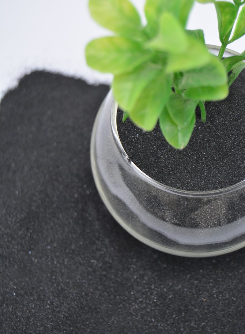 ڤسيل24 2 كجم من رمل الأحواض المائية الأسود الفاخر - مثالي لتزيين الأحواض المائية والحرف اليدوية والديكور الأنيق - Image 3