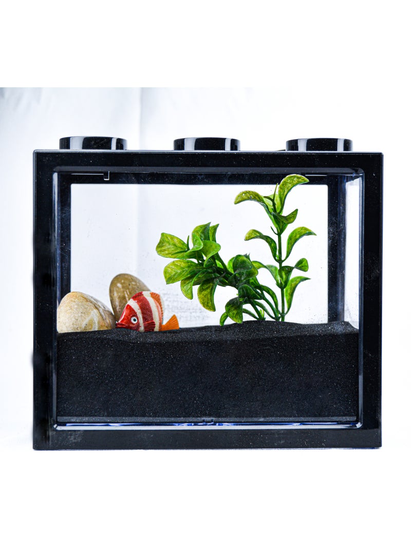 ڤسيل24 2 كجم من رمل الأحواض المائية الأسود الفاخر - مثالي لتزيين الأحواض المائية والحرف اليدوية والديكور الأنيق - Image 5