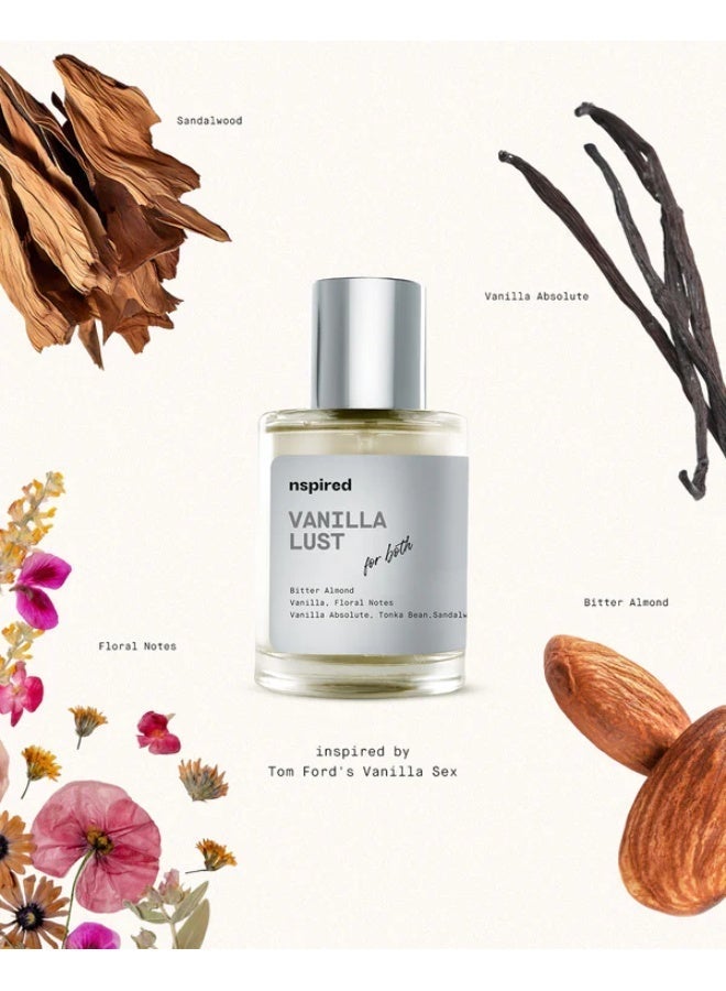 Nspired Beauty Vanilla Lust EDT Unisex – Gourmand Amber Perfume - Image 1
