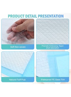 Timoo 100 Pcs Disposable Changing Pad Leak-Proof Underpad Bed Table Protector Mat, Soft Non-Woven Fabric, 17 Inches X 13 Inches  - Image 2