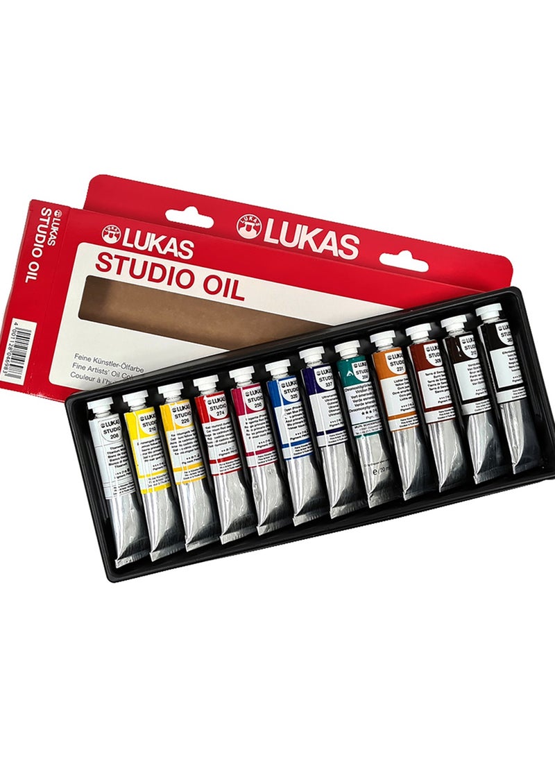 LUKAS Studio, Oil Paint, Wooden Box, 0.67oz - 20ml, 12 Assorted Colors - Image 3