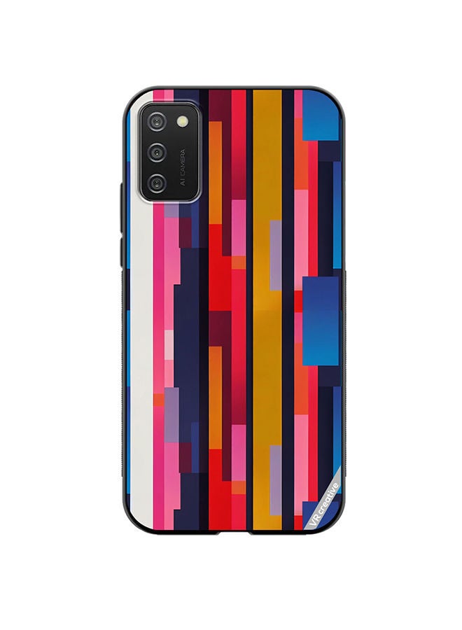 VR CREATIVE Protective Case Cover For Samsung Galaxy A03s Abstract Pattern 3D Design Multicolour - Image 1