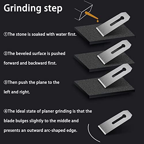 TorSor 2 Pack Bench Hand Plane 2-Inch Blade Replacement Woodwork Planer Cutter 51MM Wide Iron Blades Steel Carpentry Edge Trimming Saw for No.4 No.5 Woodworking Tool - Image 3