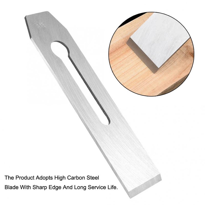 TorSor 2 Pack Bench Hand Plane 2-Inch Blade Replacement Woodwork Planer Cutter 51MM Wide Iron Blades Steel Carpentry Edge Trimming Saw for No.4 No.5 Woodworking Tool - Image 5