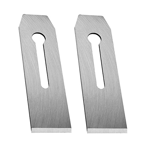 TorSor 2 Pack Bench Hand Plane 2-Inch Blade Replacement Woodwork Planer Cutter 51MM Wide Iron Blades Steel Carpentry Edge Trimming Saw for No.4 No.5 Woodworking Tool - Image 1