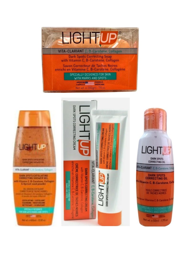 Light Up Dark Spots Exfoliating Correcting Beauty Body Wash, Soap, Cream and Oil - Image 1