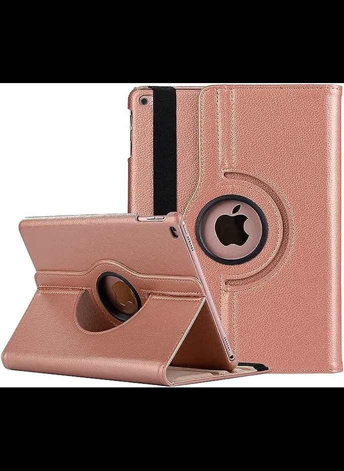 Smart 360 Degree Rotating Stand Case Cover for Apple iPad 10.2 inch 9th Gen 2021 Cover 8th Gen 2020 7th Gen 2019 Generation, (Rose Gold)