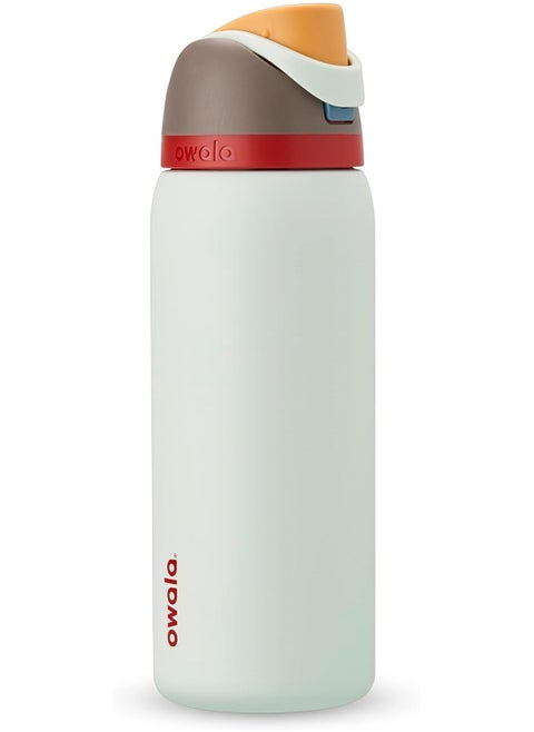 Owala FreeSip Insulated Stainless Steel Water Bottle with Straw, BPA-Free Sports Water Bottle, Great for Travel, 32 Oz, Boneyard