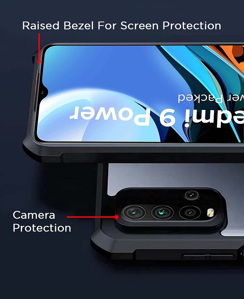 Pikkme Shockproof Eagle Clear Transparent Back Covers and Cases for Xiaomi Redmi 9 Power - Image 2