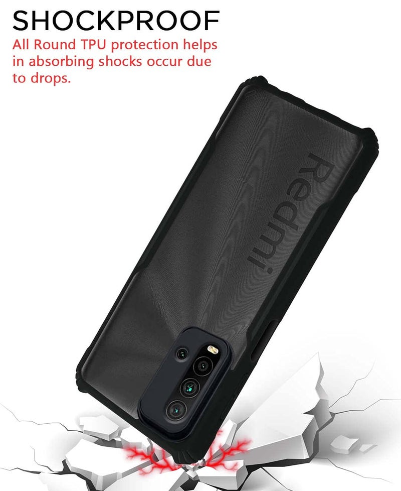 Pikkme Shockproof Eagle Clear Transparent Back Covers and Cases for Xiaomi Redmi 9 Power - Image 3