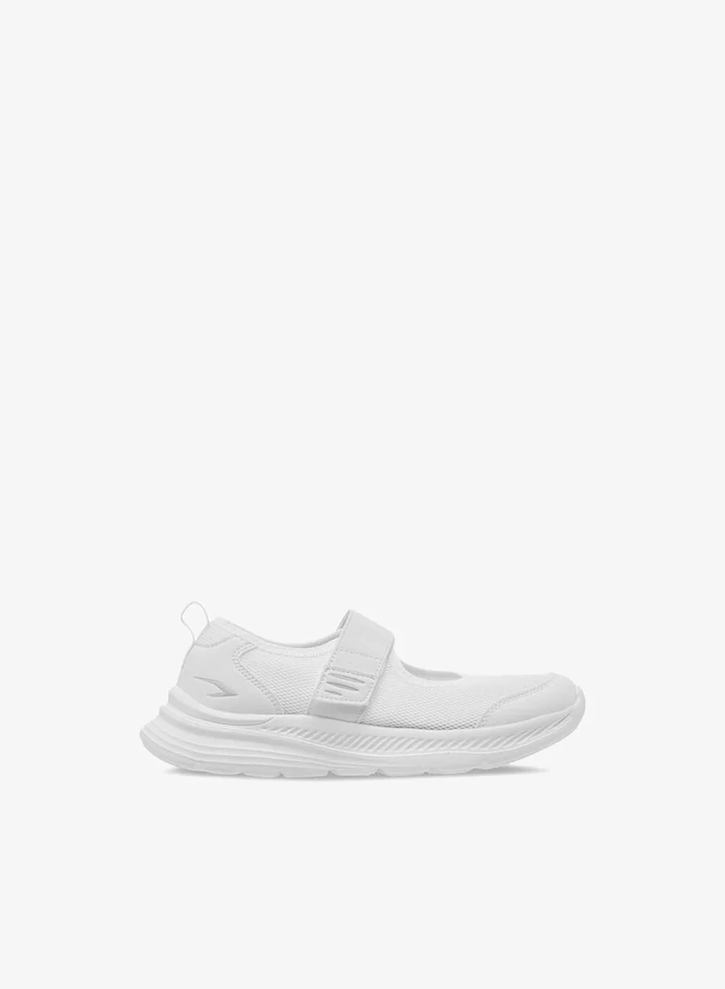 Dash Girls Textured Mary Jane School Shoes with Hook and Loop Closure