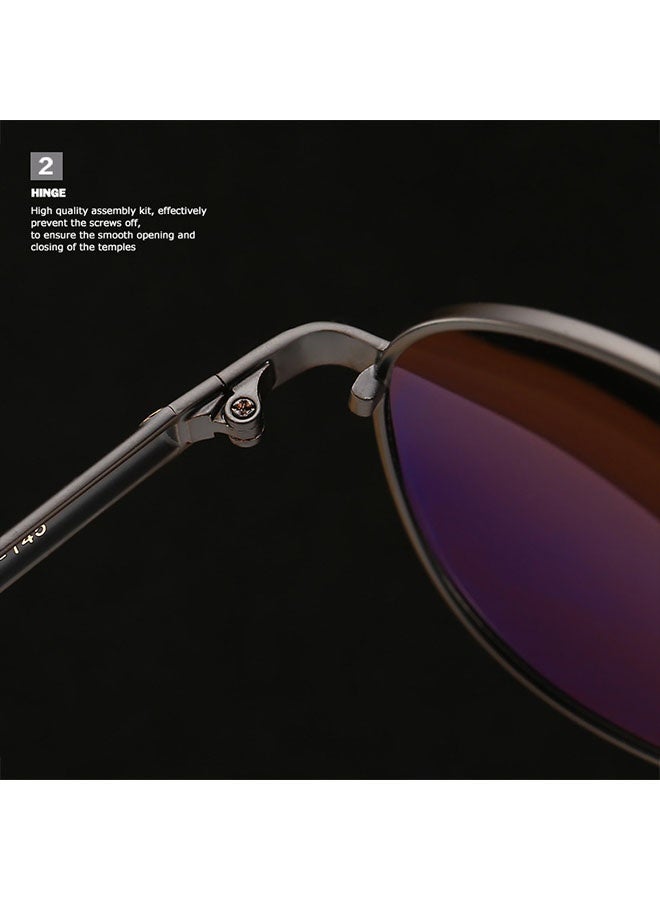 POLICE New Fashion Men's Polarized Sunglasses for Cycling with UV400 Rays Protection, Metal High-end Sport Sunglasses for Men, Silver Frame Black Lenses - Image 4