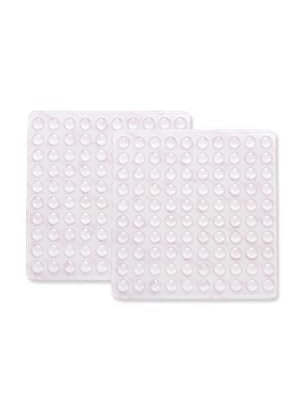 Gopinath Autolink GOPINATH AUTO Link Round Adhesive Silicone Bumper Door Cabinet Drawer Safety Stopper Mute Buffer Door Protector for Home Pack of 200  - Image 1