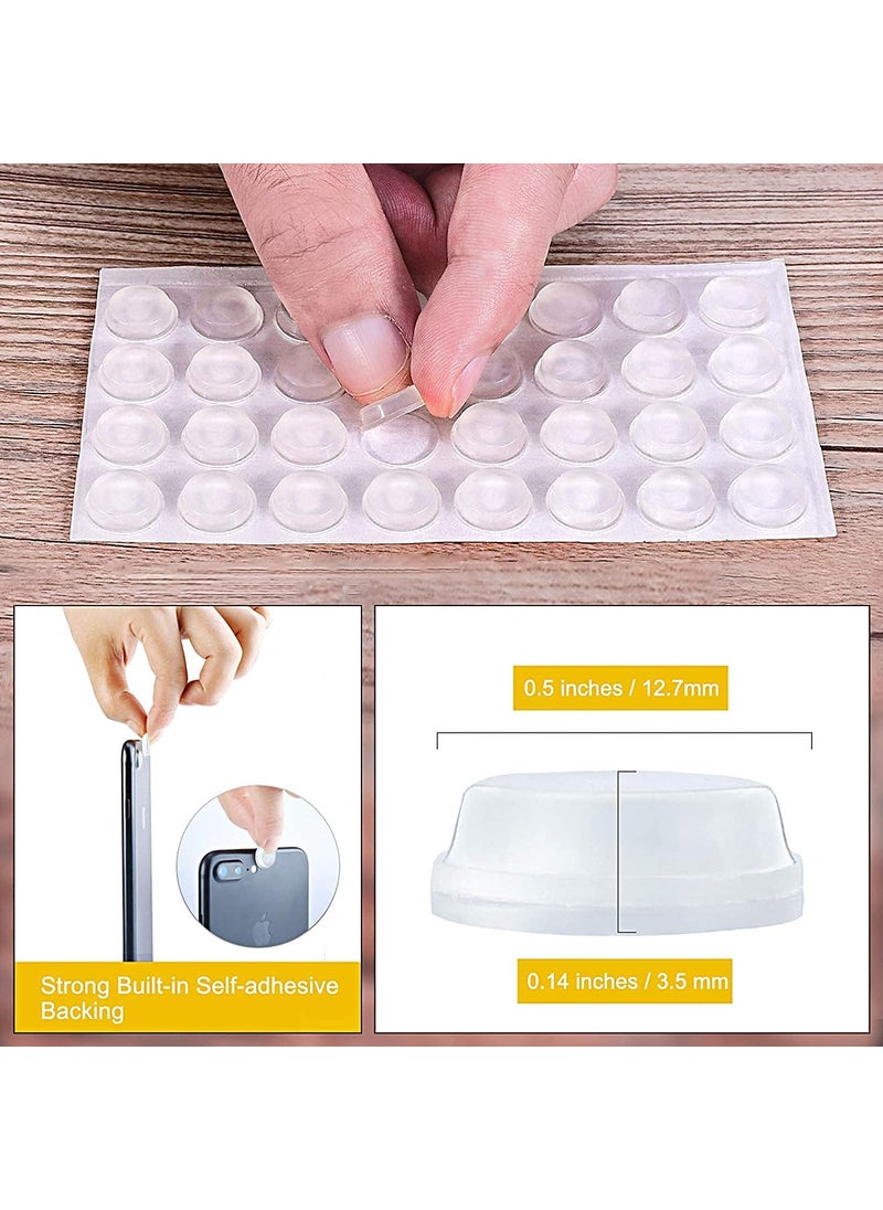 Gopinath Autolink GOPINATH AUTO Link Round Adhesive Silicone Bumper Door Cabinet Drawer Safety Stopper Mute Buffer Door Protector for Home Pack of 200  - Image 5