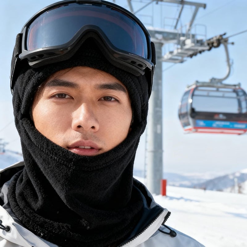 IZUS Winter Ski-Balaclava Thermal-Fleece-Face-Mask Face-Cover for Cold Weather Motorcycle Protector Scarf for Men-Women Outdoor - Image 3