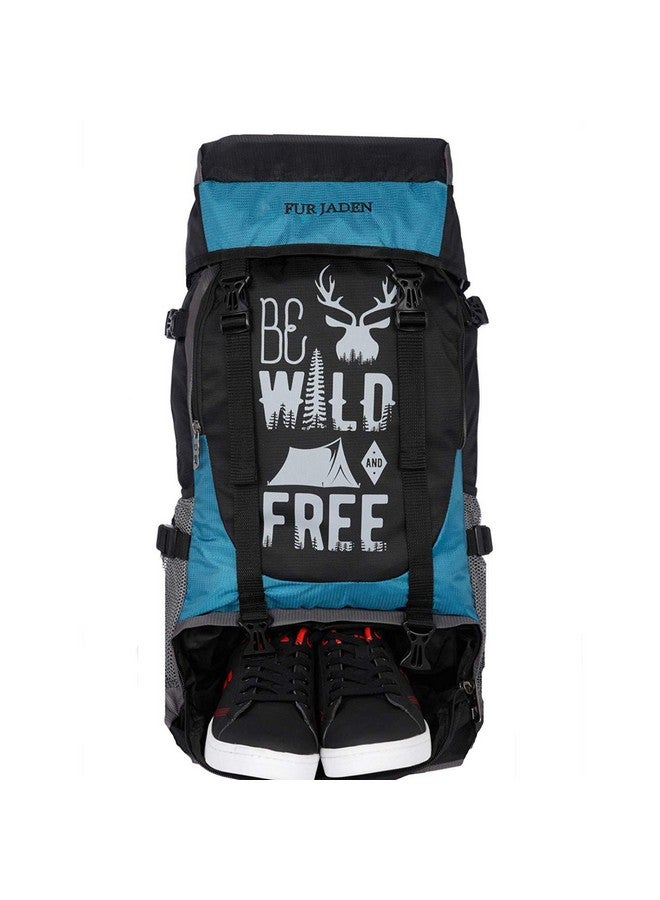 FUR JADEN 55 LTR Rucksack Travel Backpack Bag for Trekking, Hiking with Shoe Compartment, Multicolor - Image 1