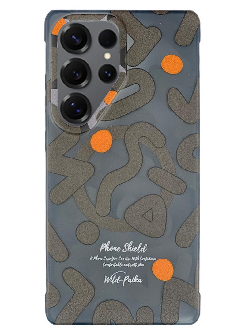 PAIKA Luxury Case Cover For Samsung Galaxy S25 Ultra MagSafe Magnetic Phone Case Raised edges around the screen help prevent scratches - Multicolour - Image 1