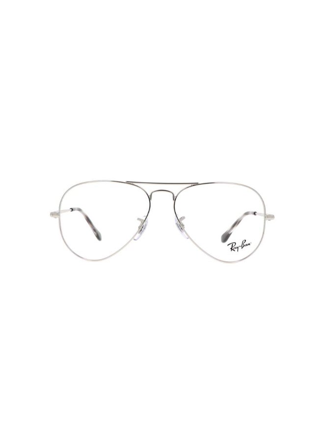 Ray-Ban Unisex Unisex Aviator Shape Plastic Eyeglass Frames 2501 - Lens Size: 58 Mm - Silver - Image 2