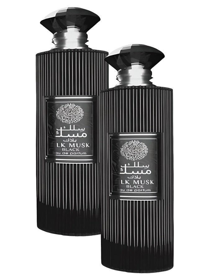 Wadi Al Khaleej 2 Pieces Silk Musk Black Perfume For Unisex 100ml EDP - Image 1