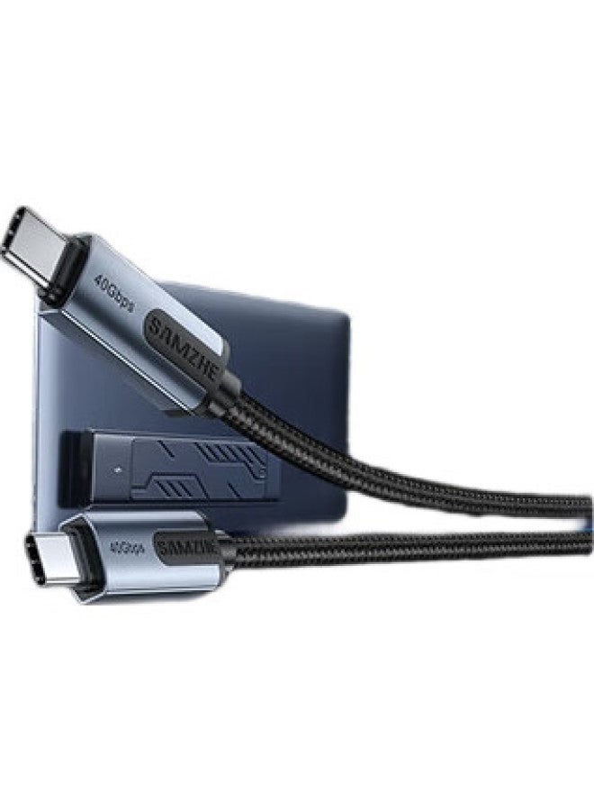 SAMZHE Shanze Dual Type-C Data Cable, Usb4 Full-Function Cable, Pd240W Charging Cable, 8K Screen Mirroring, Compatible With Apple 15/16, Huawei Phones, Tablets, Laptops, Thunderbolt 4 Transfer, 1 Meter - Image 2