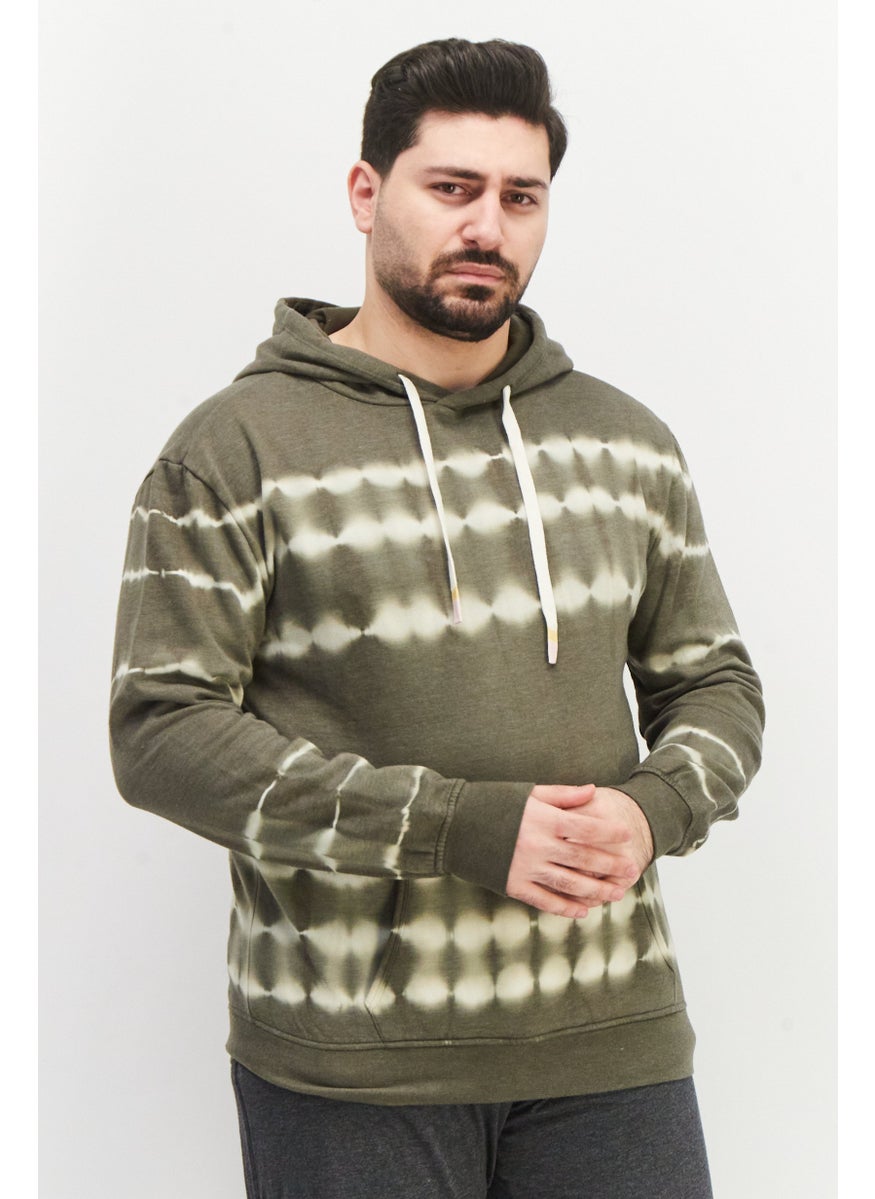 Men Hooded Neck Tie Dye Print Long Sleeves Sweatshirt, Dusty Olive - pzsku/Z8FEA9E6BDEBAEB5D0926Z/45/_/1737641896/e9f58934-9f30-439f-98e2-6f7d08097506