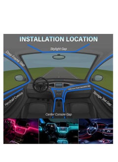 DMG TECH DMG Car LED Strip Lights, 16 Million Colors Rgb Car Interior Lights, with Music Mode, App Control and Timer Setting Ambient Lighting Kit, Scenes Optiongs and Color DIY Car Led Lights, Fits All Cars  - Image 4