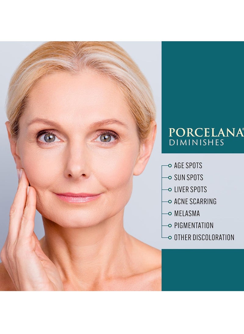 Porcelana Porcelana Daytime Hydration Cream For Face & Body [Updated Formula] - Fades Dark Spots & Evens Skin Tone - For Sun & Age Spots, Acne Scarring, Melasma & Discoloration - Antioxidant Moisturizer (3 oz)  - Image 3
