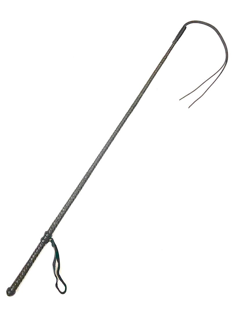 PETS TRIANGLE Leather Braided Popper Whip Ideal for Horse Training, 42 Chocolate Brown - Image 4