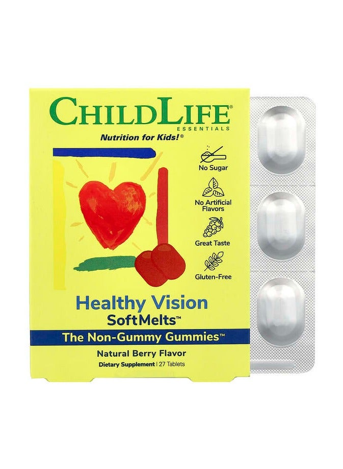 Healthy Vision SoftMelts™, Natural Berry, 27 Tablets