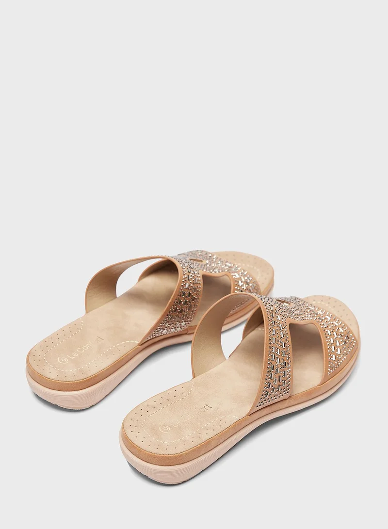 لو كونفورت Side Strap Flat Sandal