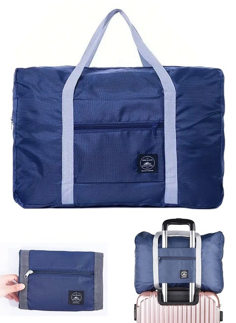 حقيبة السفر بسعة كبيرة، حقائب سفر قابلة للطي مناسبة للسفر والتخزين وصالة الألعاب الرياضية والرحلات والتخييم والمزيد، مقاومة للماء، متعددة الأغراض حقائب سفر عصرية ومحمولة للرجال والنساء