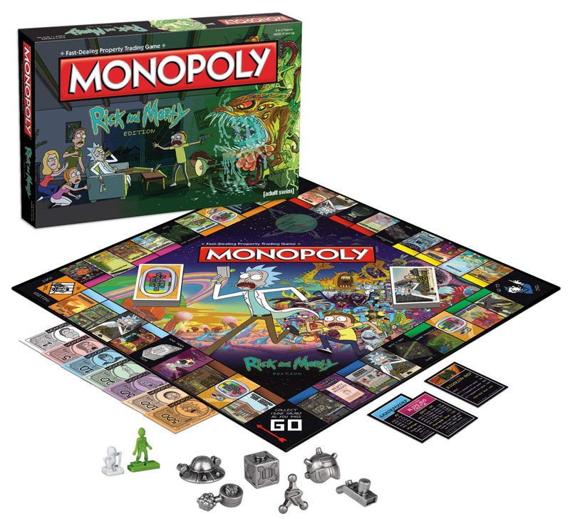 USAopoly Monopoly Rick  Morty Board Game  Collectible Monopoly Game Based On Adult Swim Series Rick  Morty  Officially Licensed Rick  Morty Board Game - Image 3