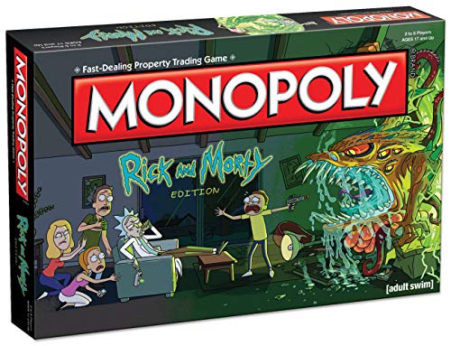 USAopoly Monopoly Rick  Morty Board Game  Collectible Monopoly Game Based On Adult Swim Series Rick  Morty  Officially Licensed Rick  Morty Board Game - Image 1