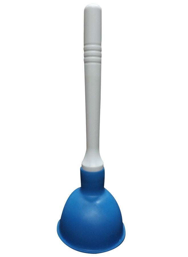 NewFerU Small Plunger Pump Liquid Plumber Clog Remover Cleaner Unclogger Tool for Toilet,Kitchen Sink Drain,Bathroom Shower Tub with Portable 4 Inch Cup and 9 Inch Handle (Blue) - Image 1