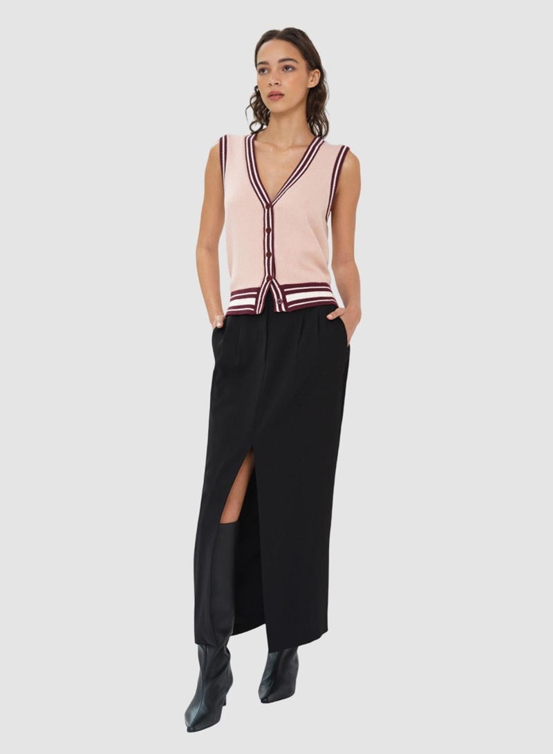 French Connection سترة جوني المنسوجة المزودة بأزرار - Image 1