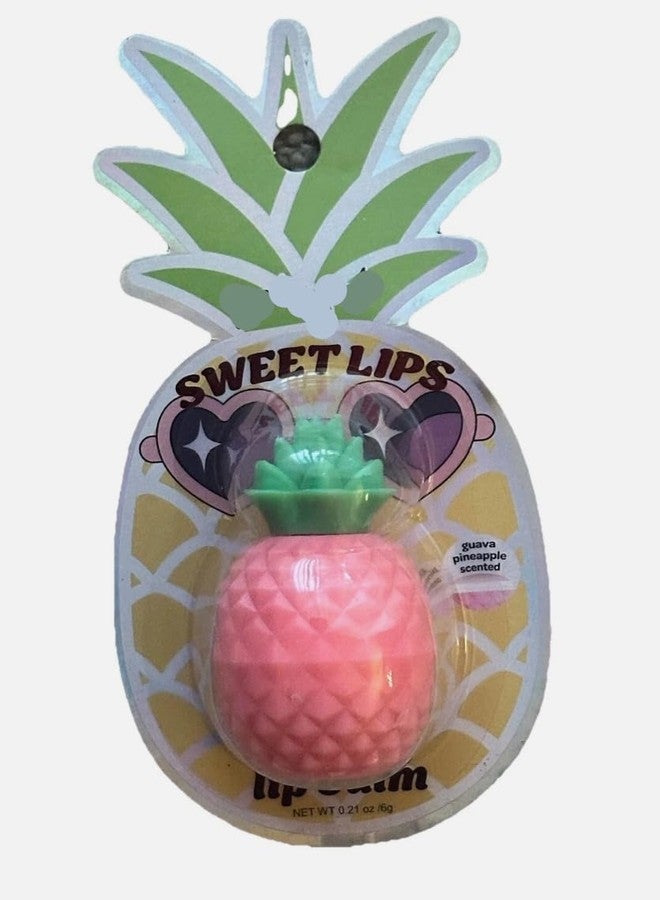 Sweet Lips Pineapple Lip Balm, Guava Pineapple Scented, 0.21 oz