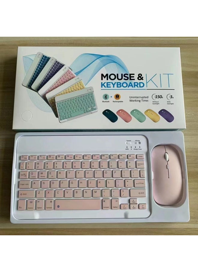Generic - Specifications Bluetooth Keyboard Leather Case Packaging Empty Box 10 Inch Flat Keyboard Mouse Suit With Blister Color Box-Color:10 Inch Keyboard Color Box (excluding Keyboard And Mouse) - Image 1